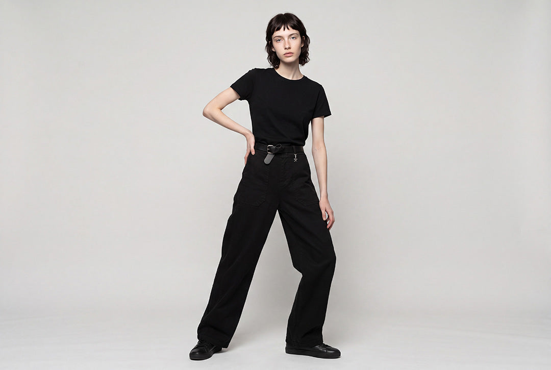 Trouser with belt