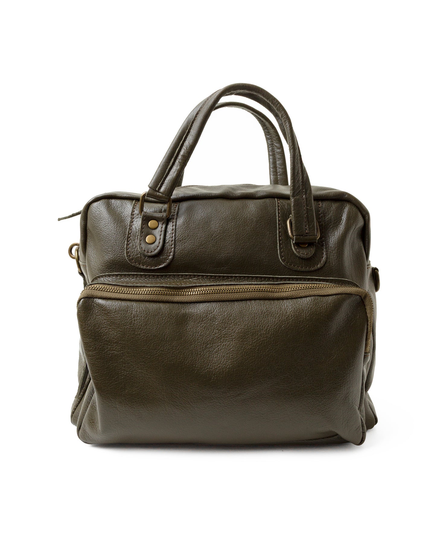 Olive Leather Ladies Bag