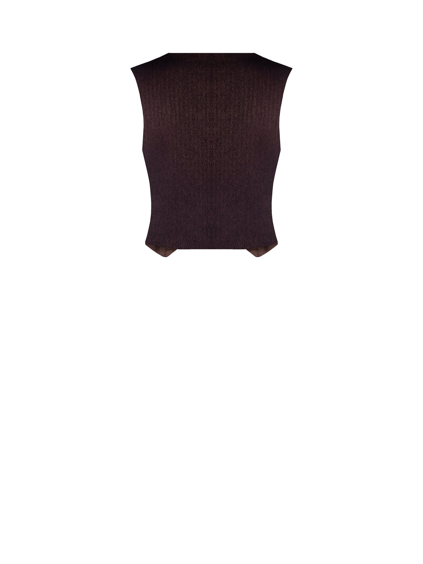 3pcs/Set Brown Suit Jacket, Vest And Pants