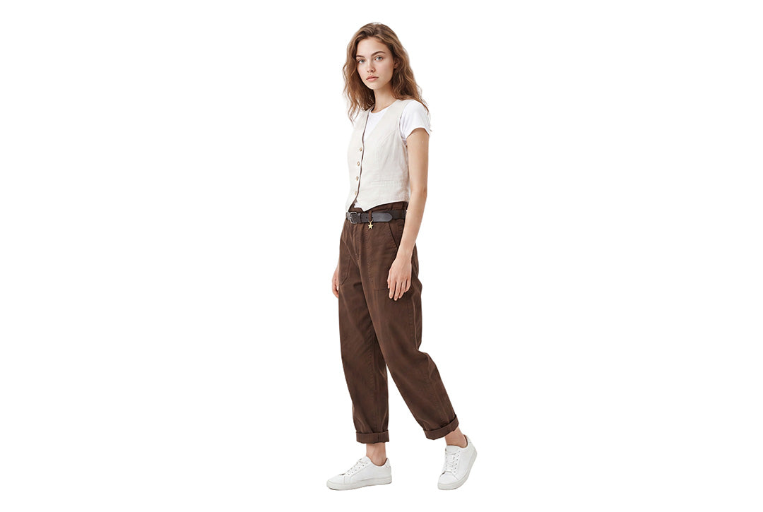 Trouser with belt