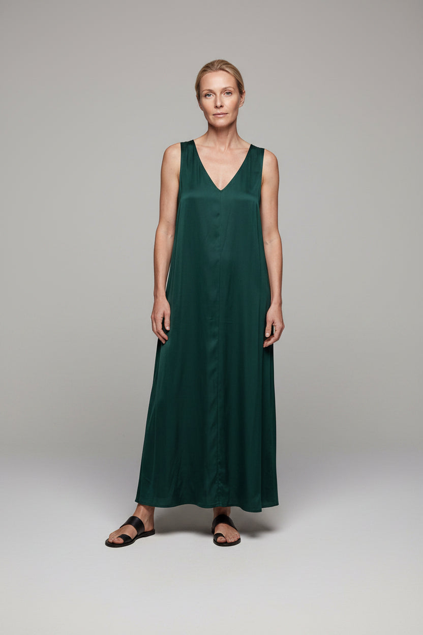 Long V-neck dress