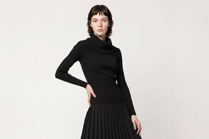 Ribbed cut-out top