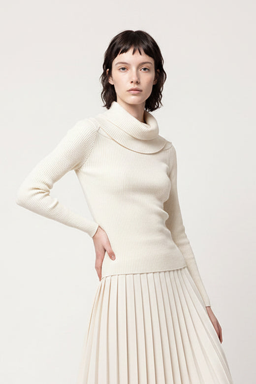Ribbed cut-out top
