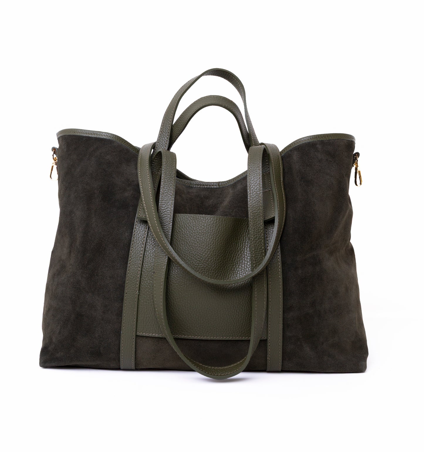Green Leather Ladies Shoulder Bag