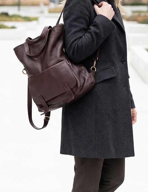 Genuine Leather Brown Bag
