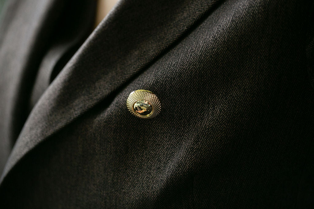 3pcs/Set Brown Suit Jacket, Vest And Pants